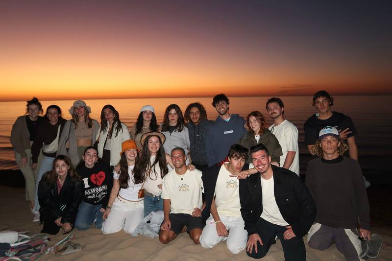 Sandboarding in Timlalin Dunes
